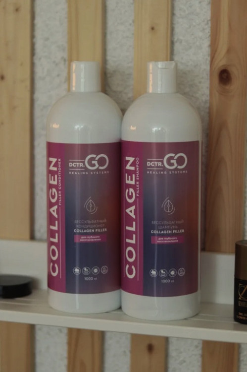 Dctr.Go. Набор для волос шампунь и кондиционер с коллагеном 1000 мл+1000 мл в Тольятти 
