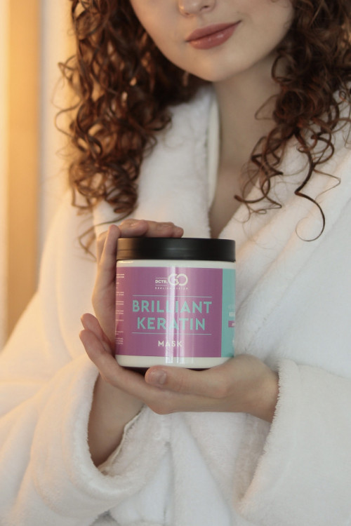 Kератиновая маска для любого типа волос 250 мл. Keratin SPA hair repair в Тольятти 