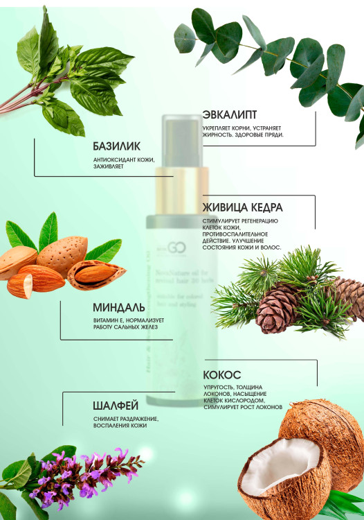 Натуральное масло для волос NovaNature oil for revival hair 30 herbs Dctr.Go Healing Systems 110 мл в Тольятти 